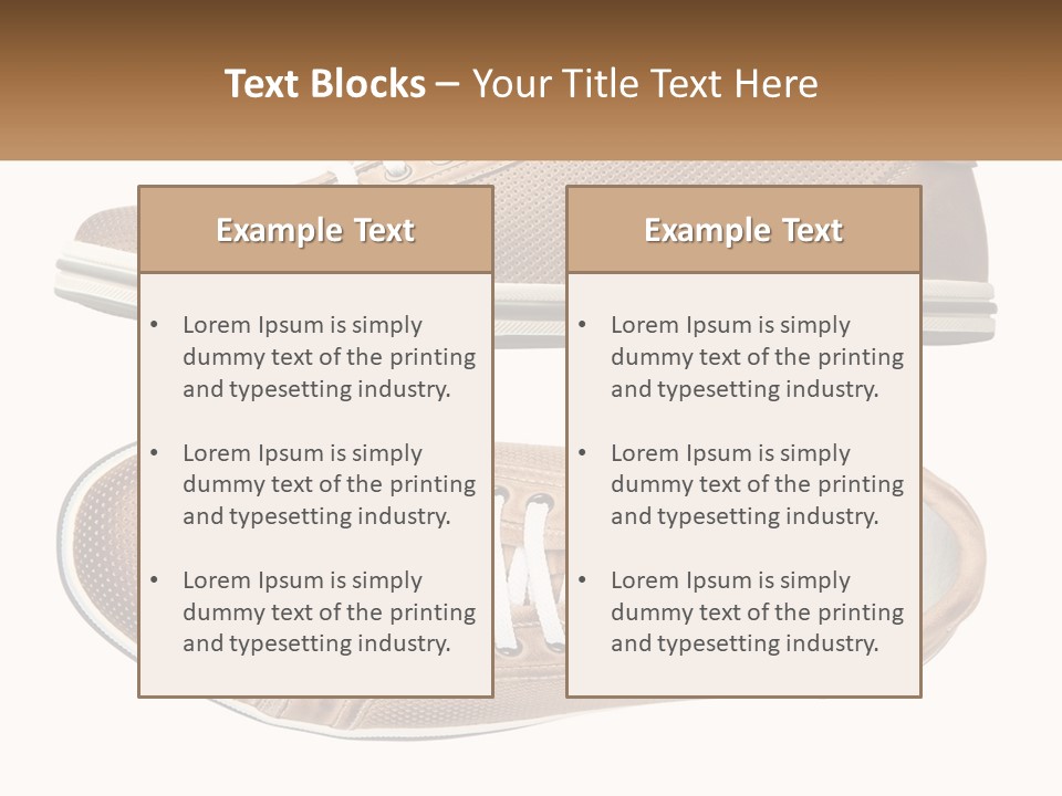 Fashion Leather Accessories PowerPoint Template