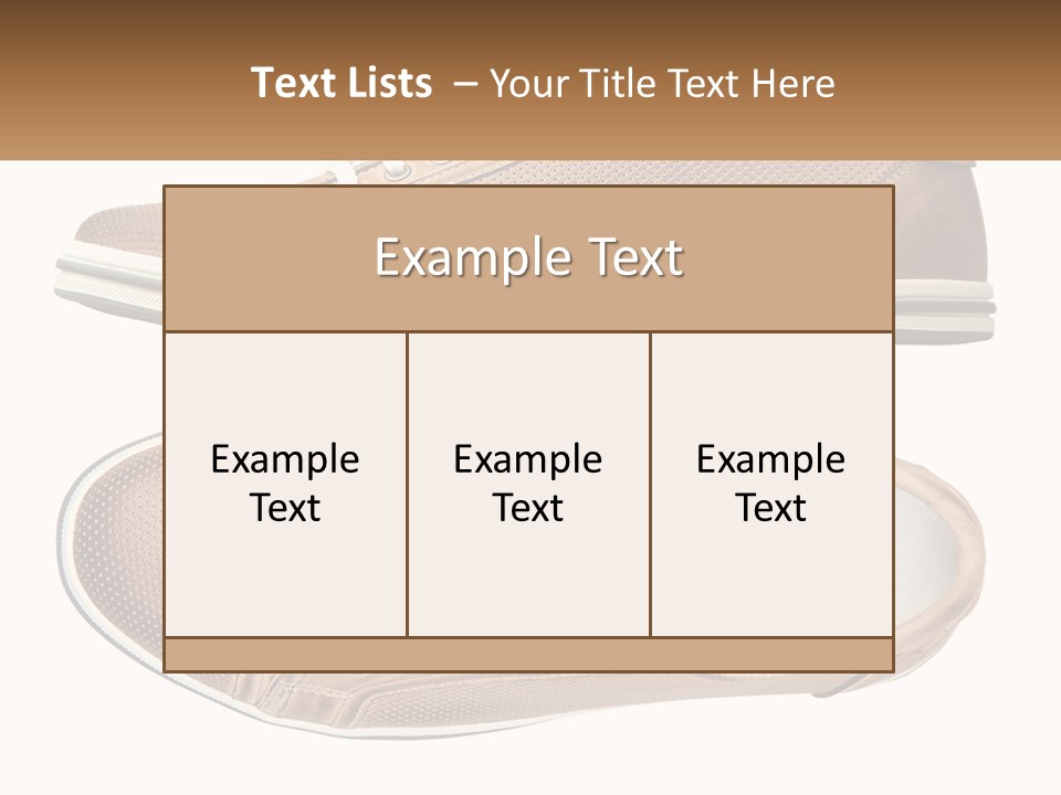 Fashion Leather Accessories PowerPoint Template