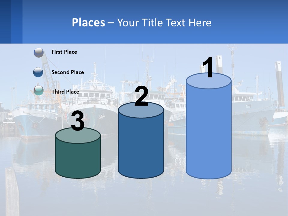 Reflection Port Black PowerPoint Template