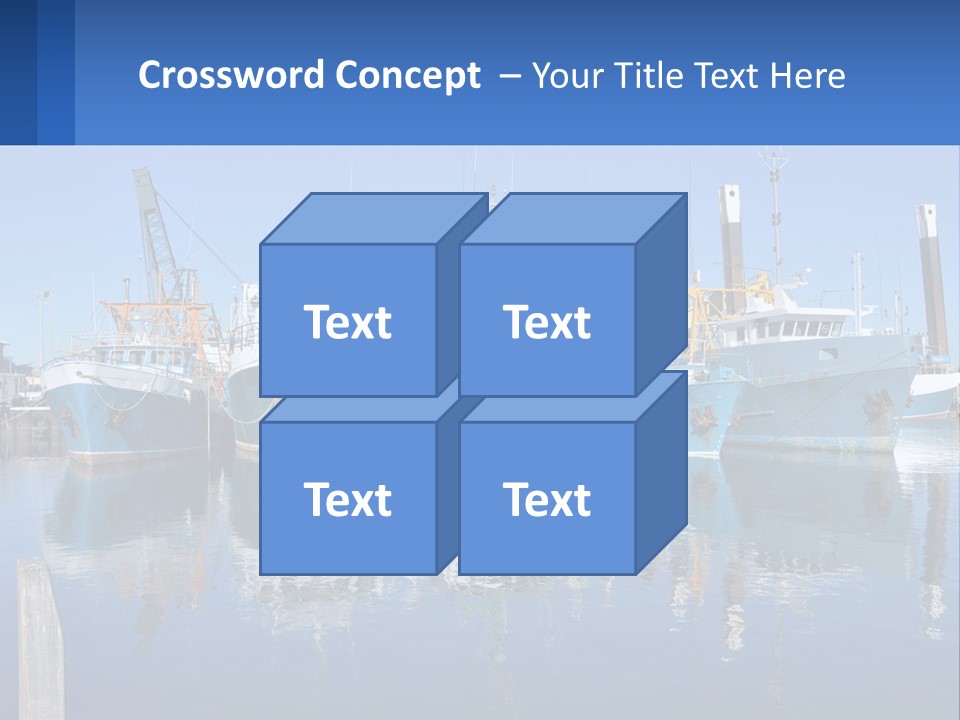 Reflection Port Black PowerPoint Template