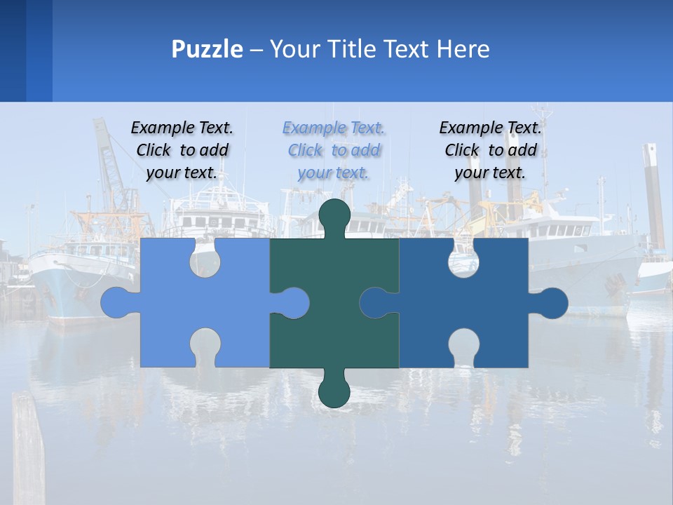 Reflection Port Black PowerPoint Template