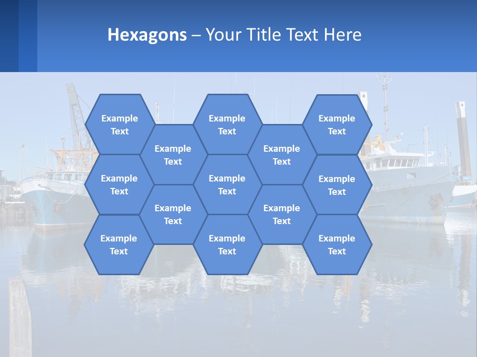 Reflection Port Black PowerPoint Template