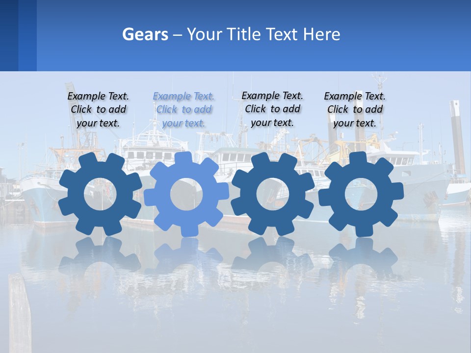 Reflection Port Black PowerPoint Template