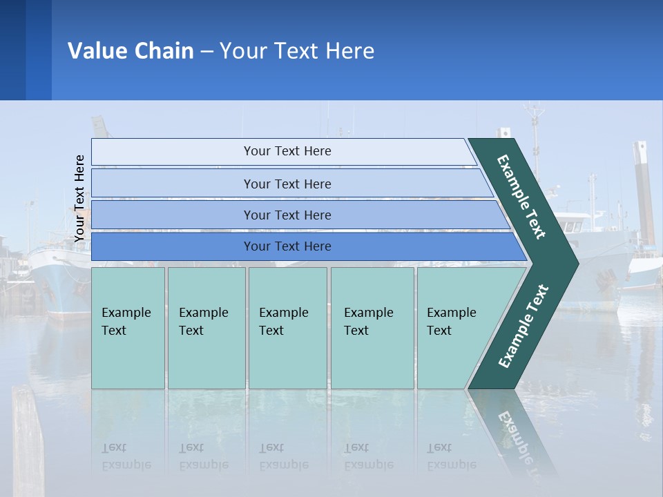Reflection Port Black PowerPoint Template