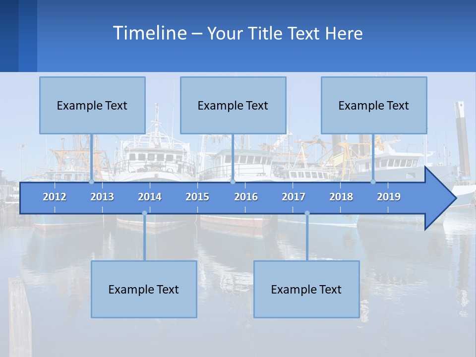 Reflection Port Black PowerPoint Template