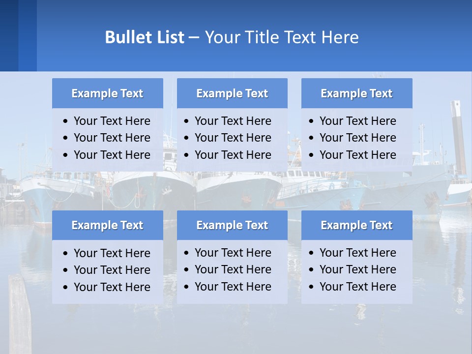 Reflection Port Black PowerPoint Template