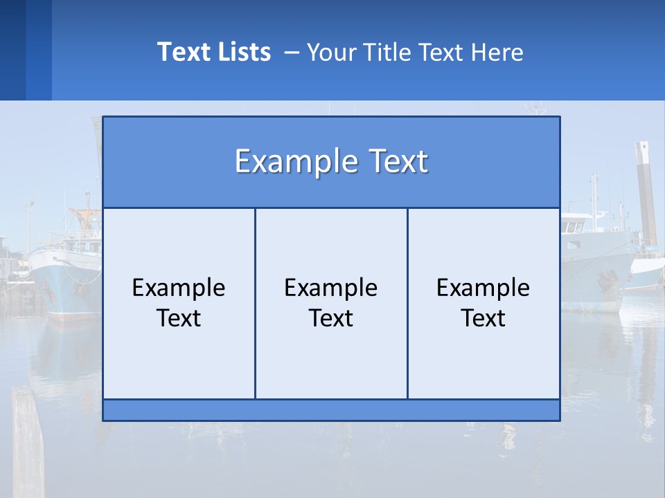 Reflection Port Black PowerPoint Template