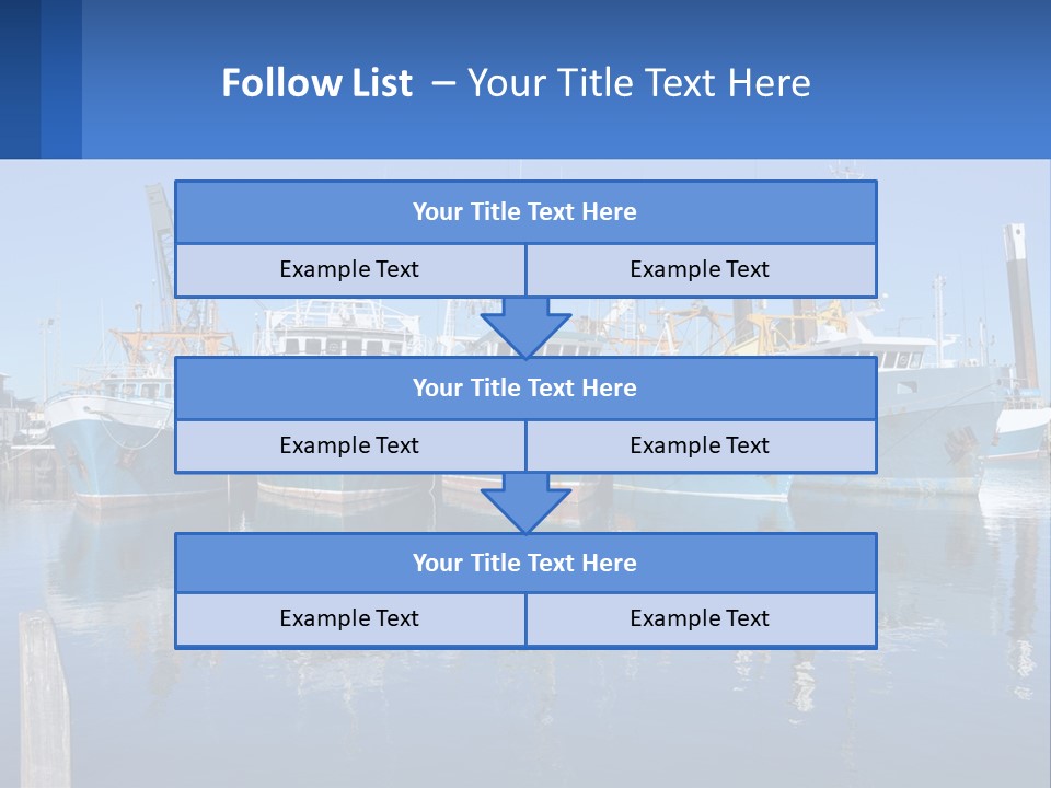 Reflection Port Black PowerPoint Template