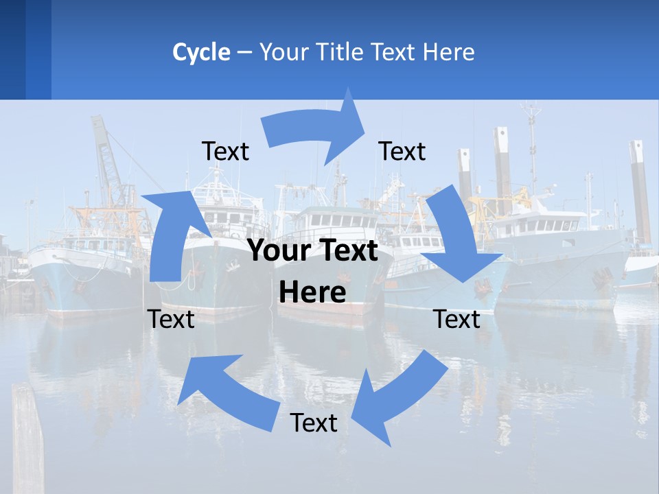 Reflection Port Black PowerPoint Template