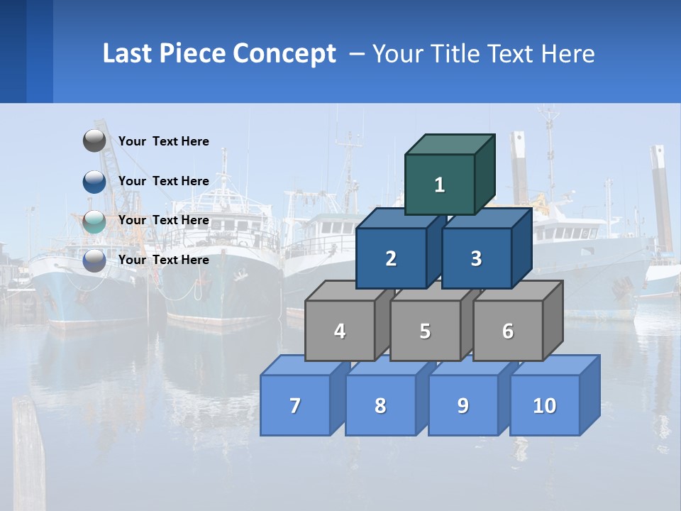Reflection Port Black PowerPoint Template