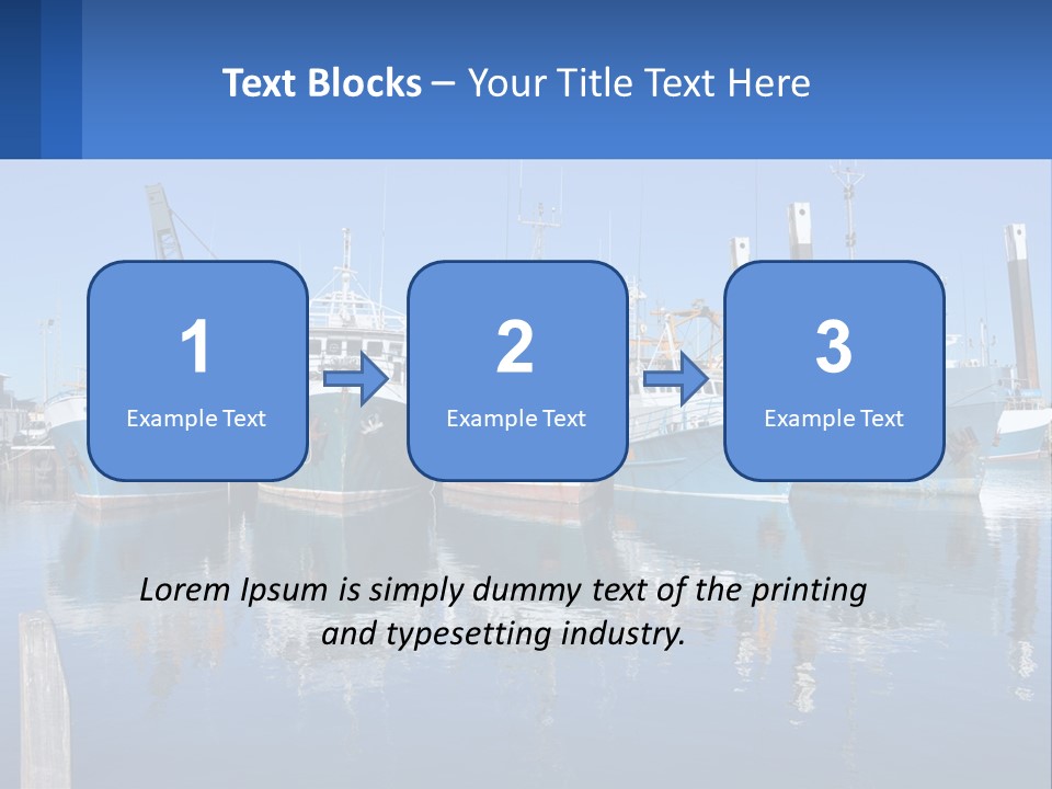 Reflection Port Black PowerPoint Template