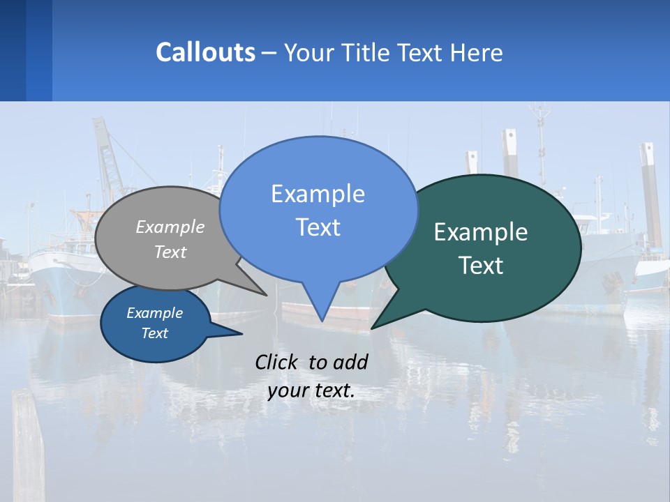 Reflection Port Black PowerPoint Template