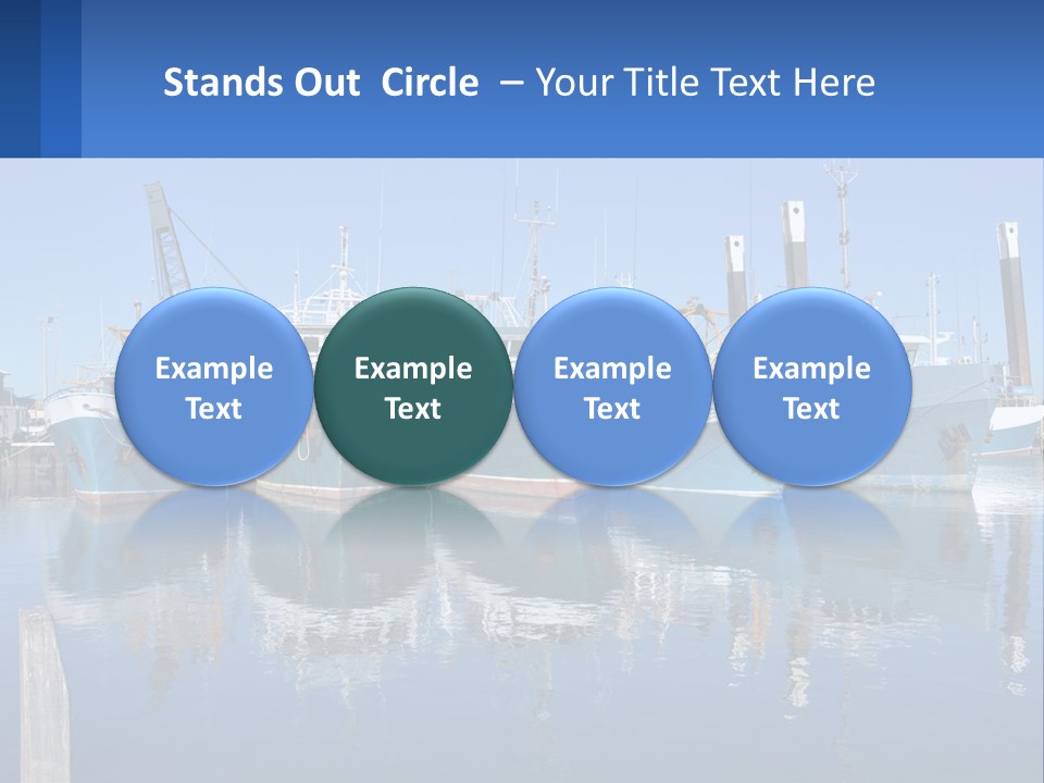 Reflection Port Black PowerPoint Template