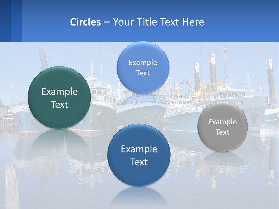 Reflection Port Black PowerPoint Template