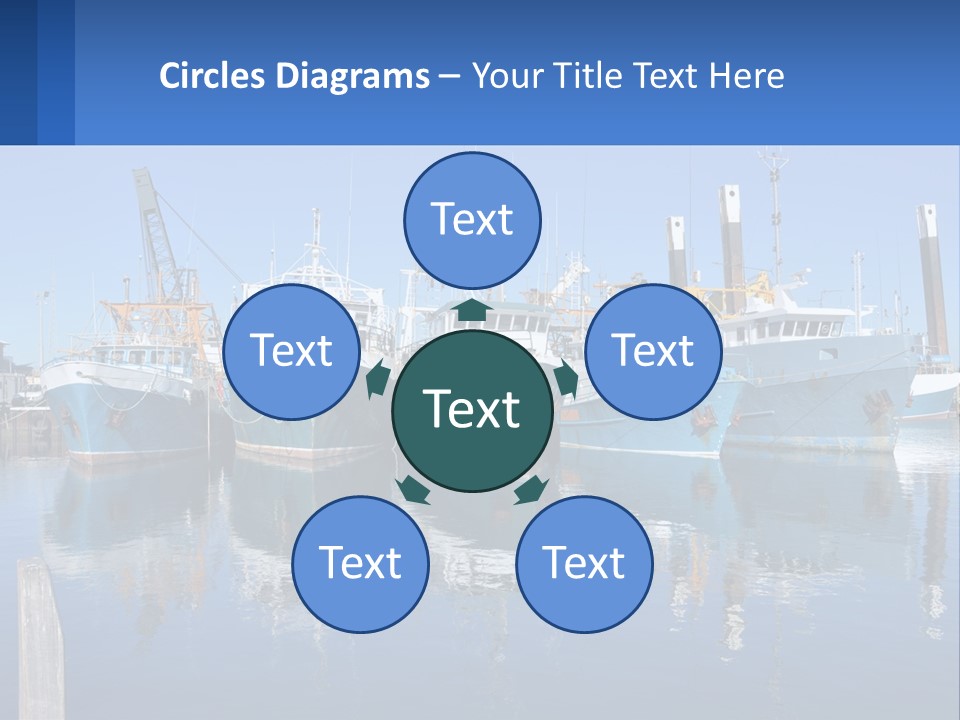 Reflection Port Black PowerPoint Template