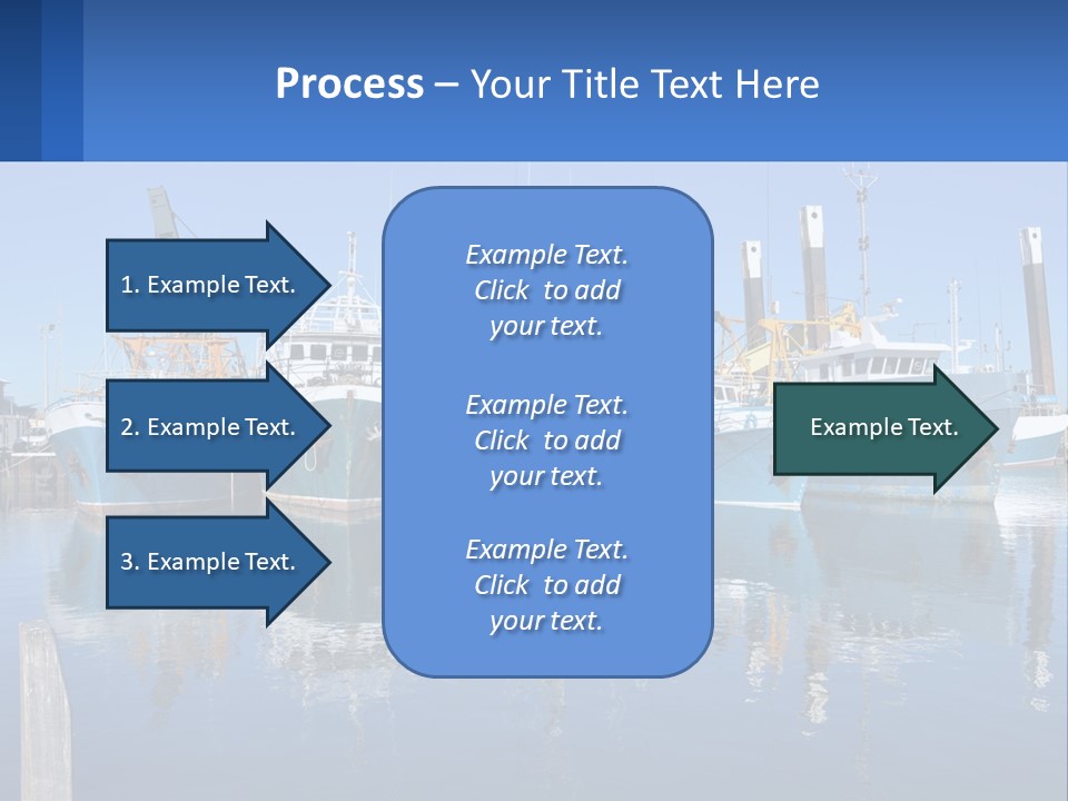 Reflection Port Black PowerPoint Template