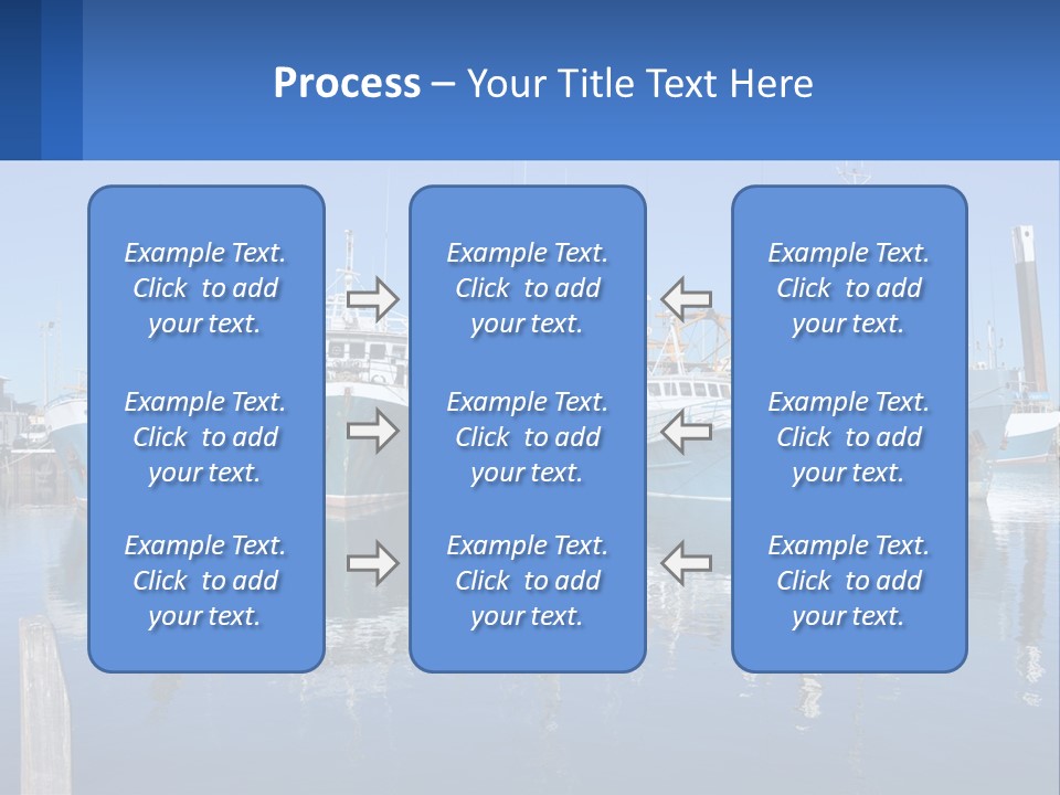 Reflection Port Black PowerPoint Template