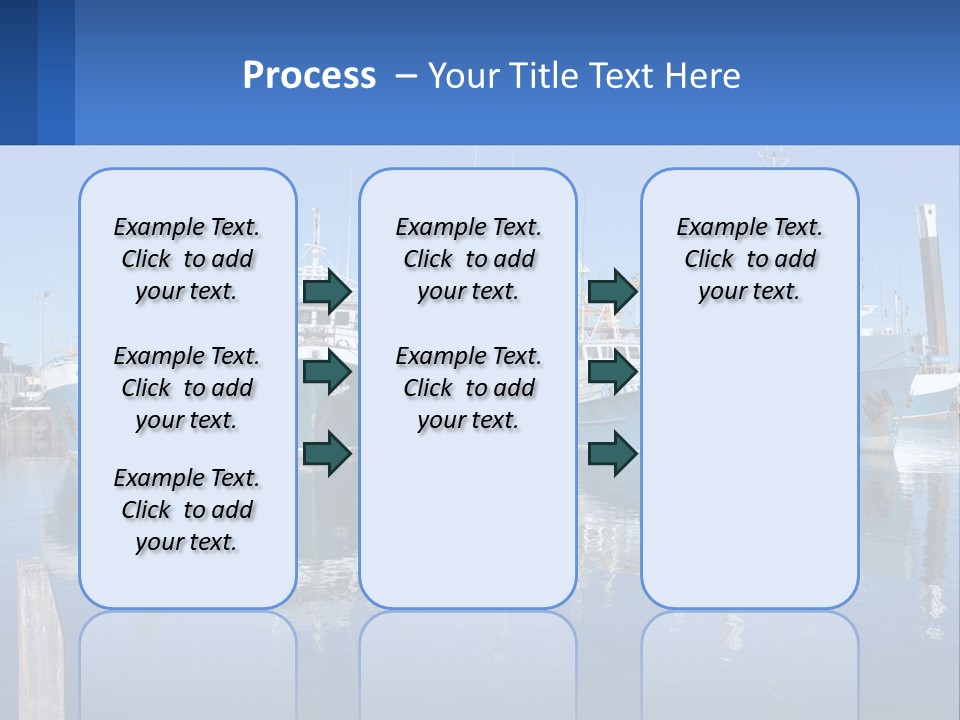 Reflection Port Black PowerPoint Template