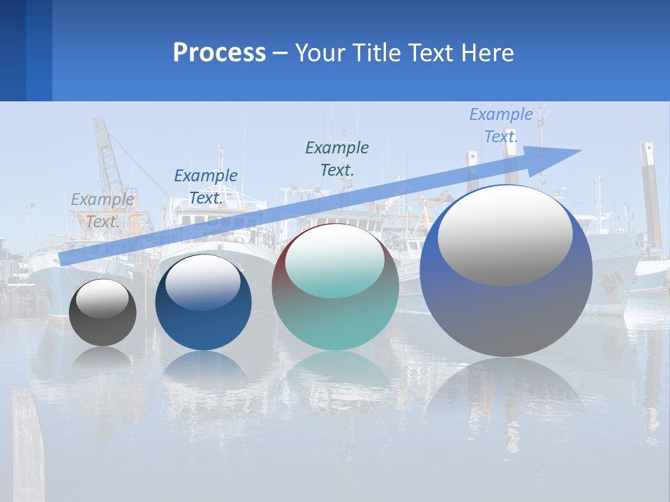 Reflection Port Black PowerPoint Template