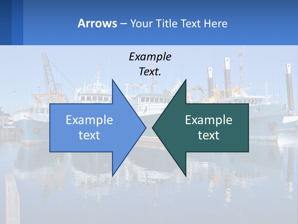 Reflection Port Black PowerPoint Template