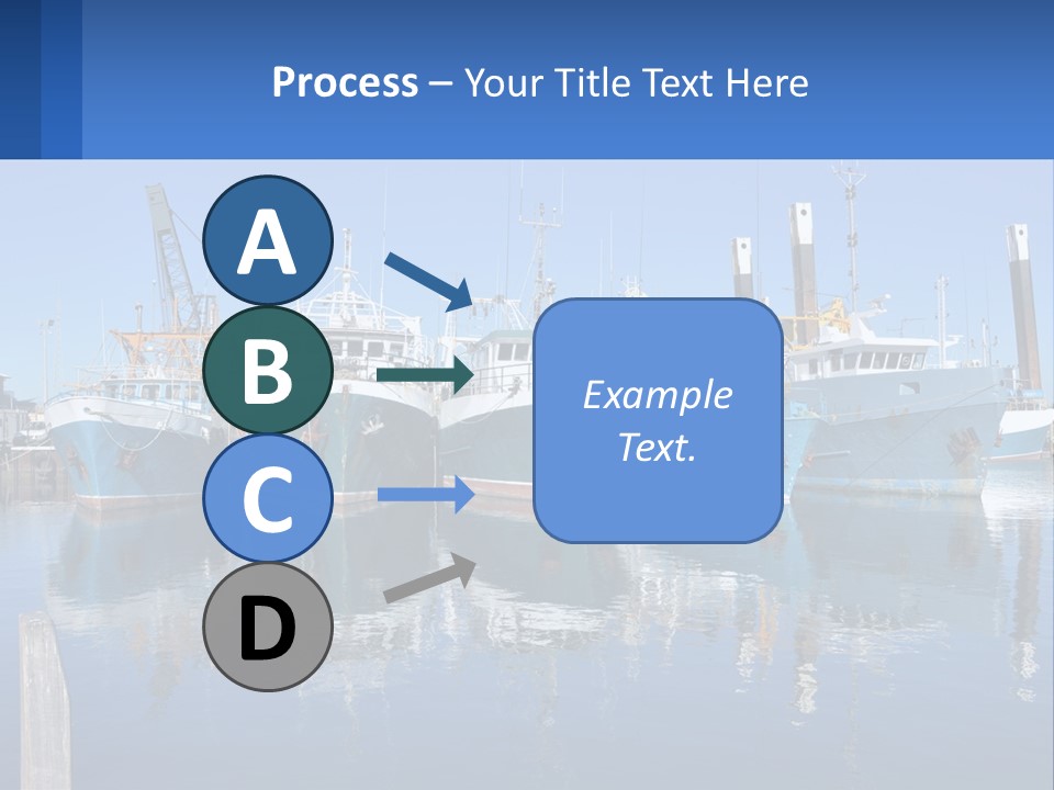 Reflection Port Black PowerPoint Template
