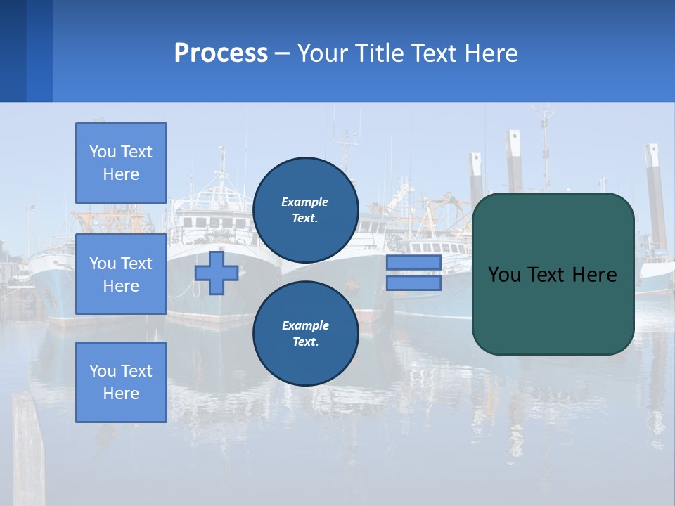 Reflection Port Black PowerPoint Template
