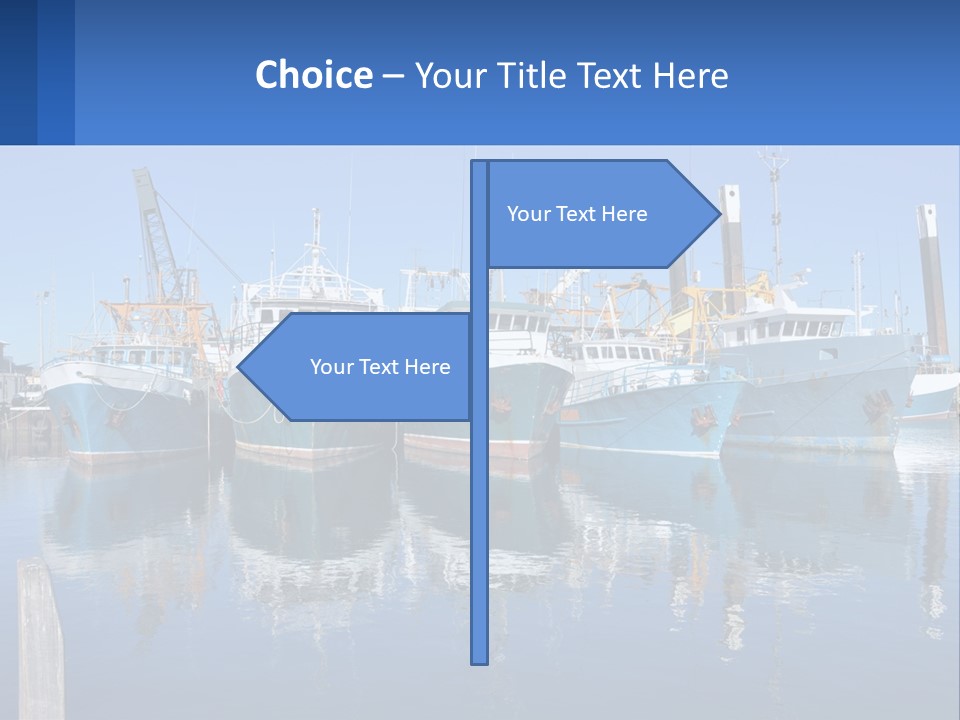 Reflection Port Black PowerPoint Template