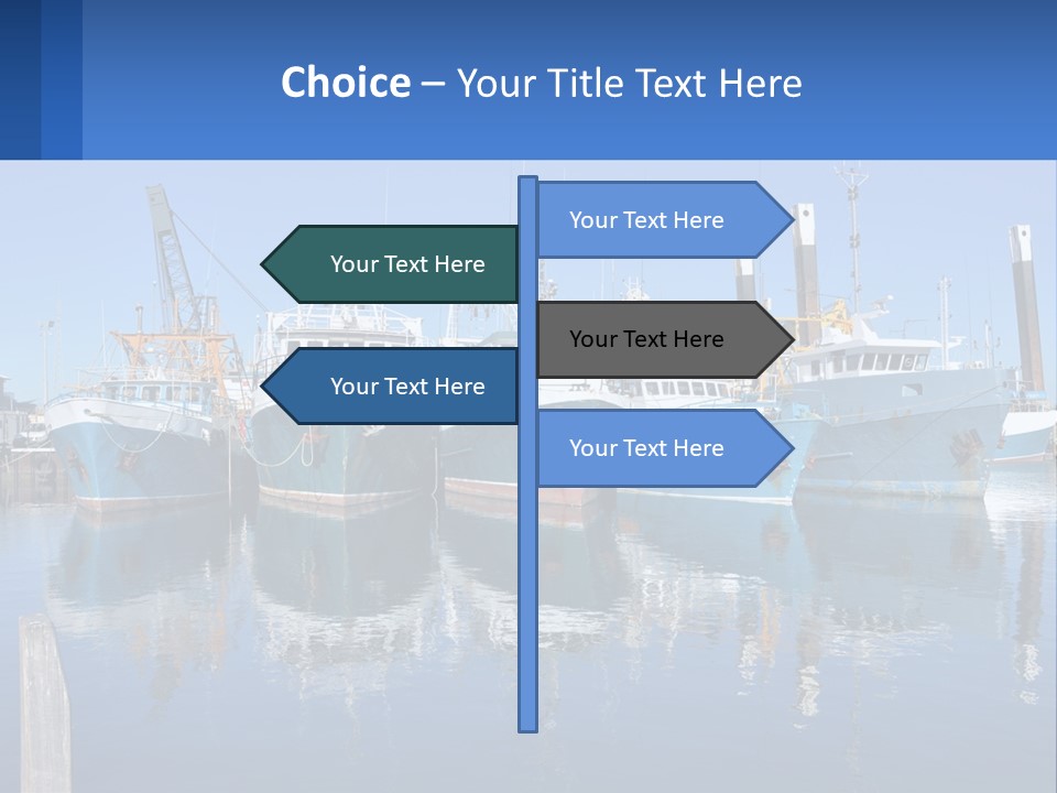 Reflection Port Black PowerPoint Template