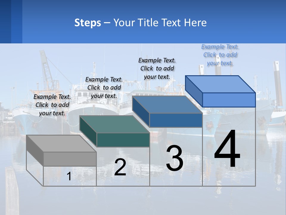 Reflection Port Black PowerPoint Template