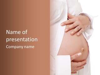 Navel Parent Feminine PowerPoint Template