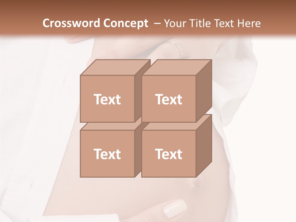 Navel Parent Feminine PowerPoint Template