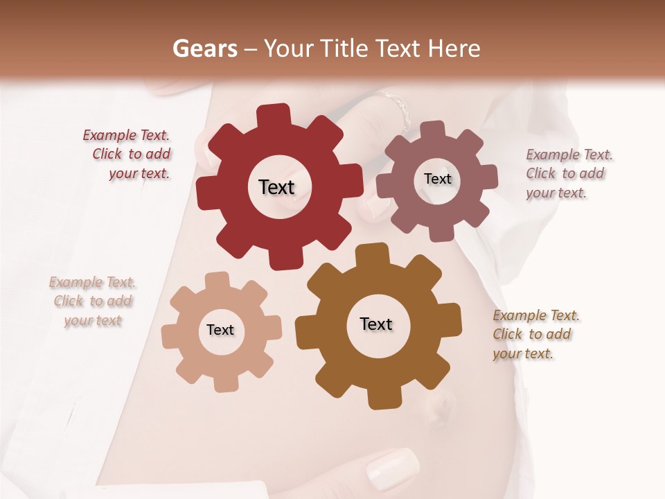 Navel Parent Feminine PowerPoint Template