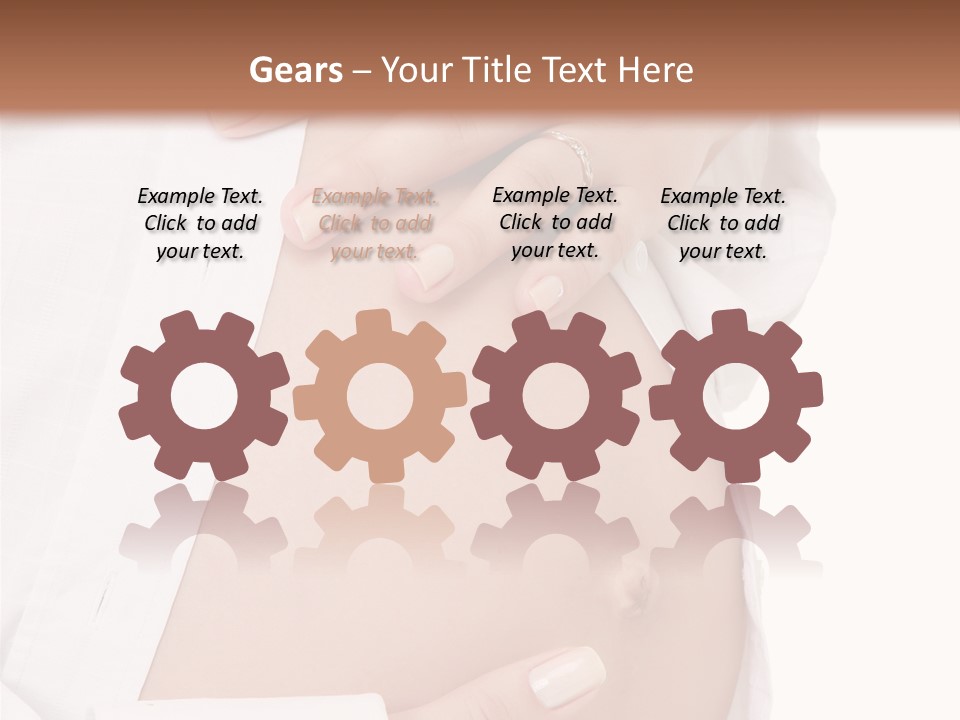 Navel Parent Feminine PowerPoint Template