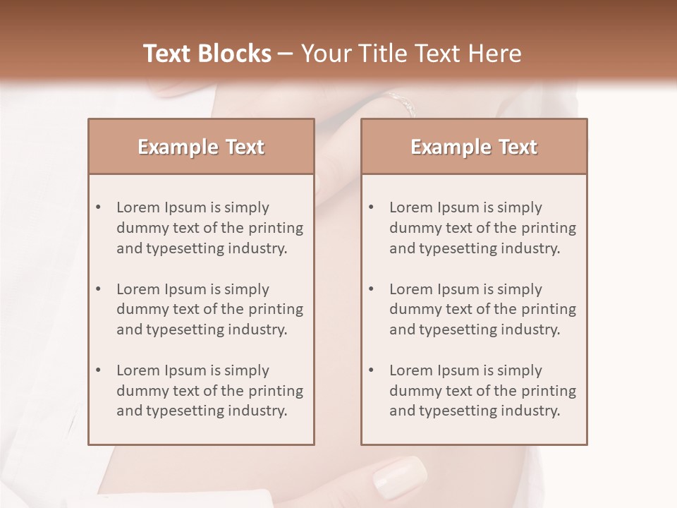 Navel Parent Feminine PowerPoint Template