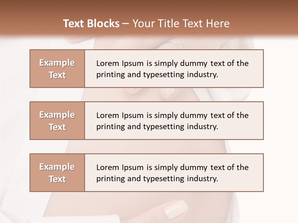 Navel Parent Feminine PowerPoint Template