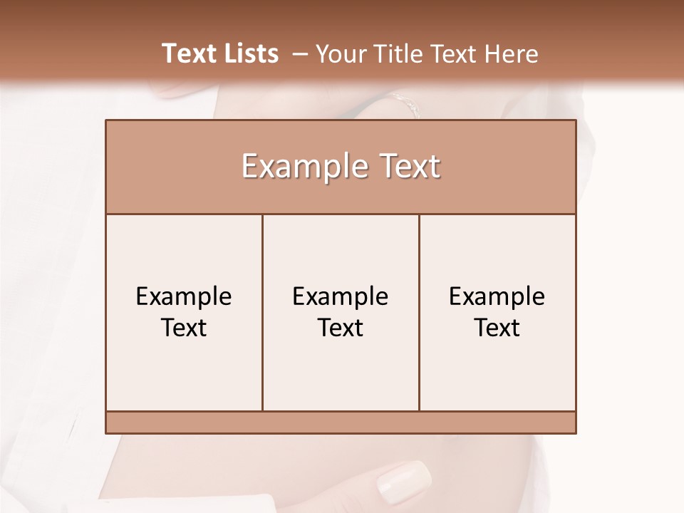 Navel Parent Feminine PowerPoint Template