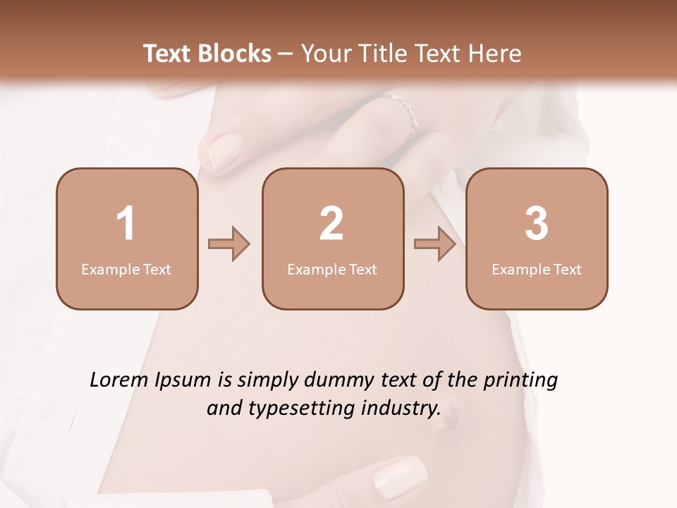 Navel Parent Feminine PowerPoint Template