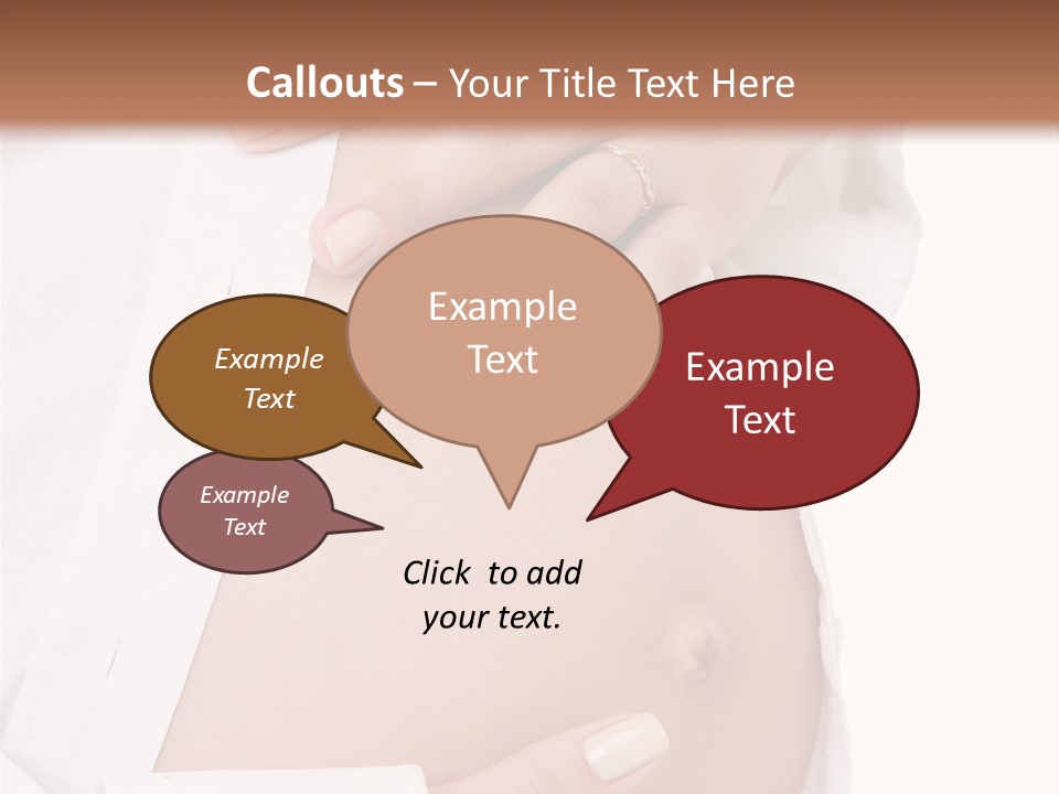 Navel Parent Feminine PowerPoint Template