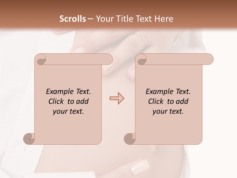 Navel Parent Feminine PowerPoint Template