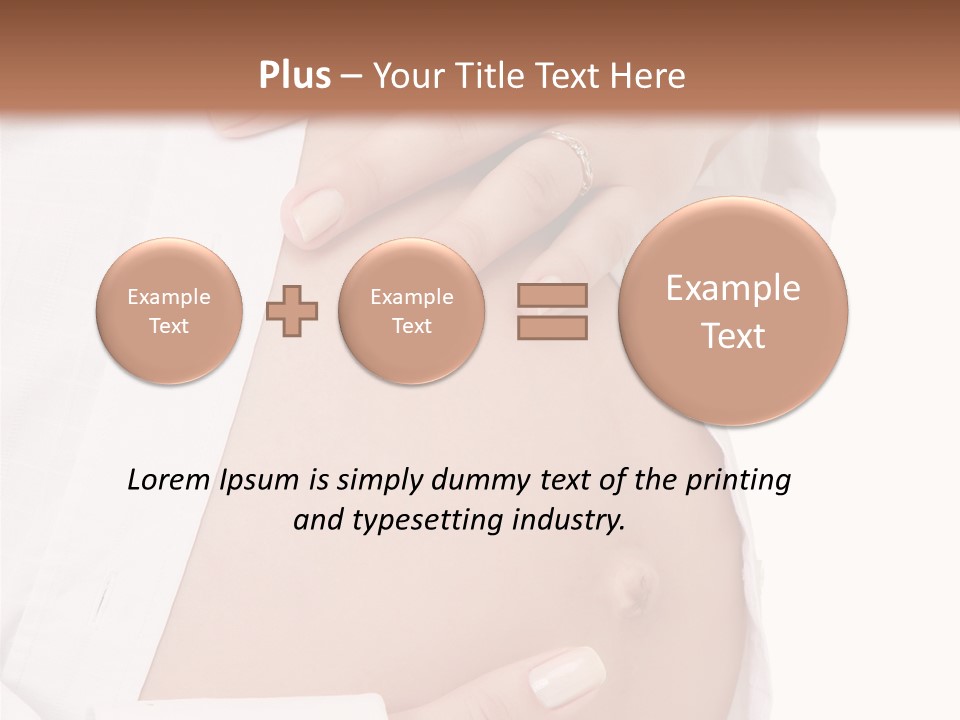 Navel Parent Feminine PowerPoint Template