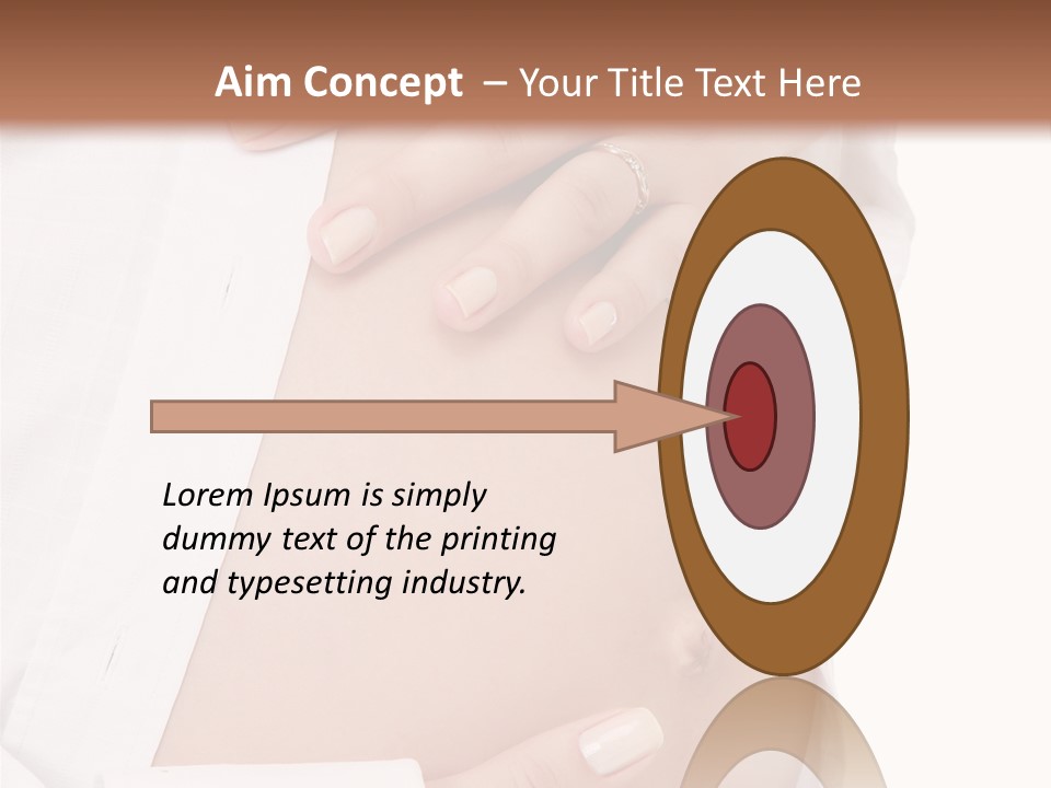 Navel Parent Feminine PowerPoint Template