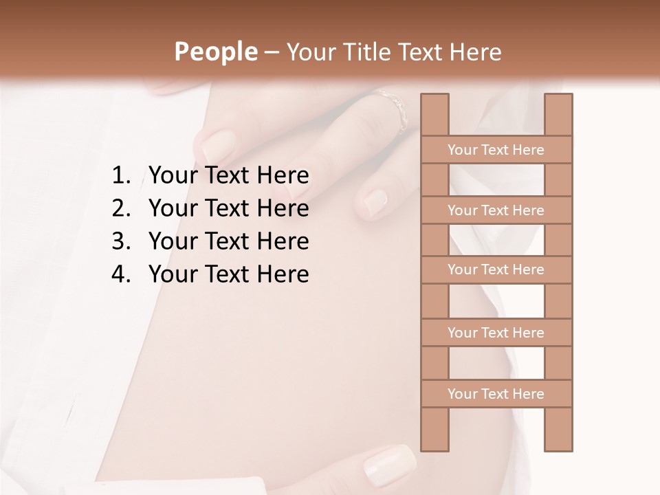 Navel Parent Feminine PowerPoint Template