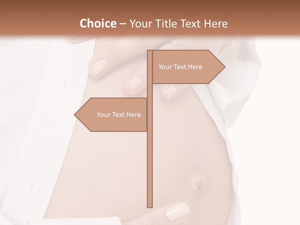 Navel Parent Feminine PowerPoint Template