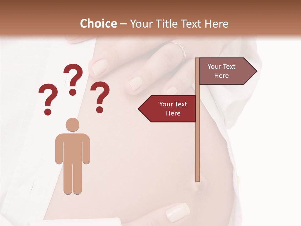 Navel Parent Feminine PowerPoint Template