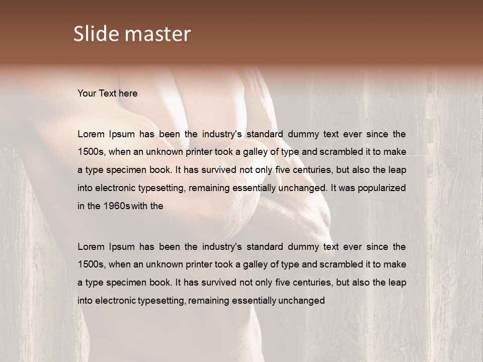 Strength Beauty Old PowerPoint Template