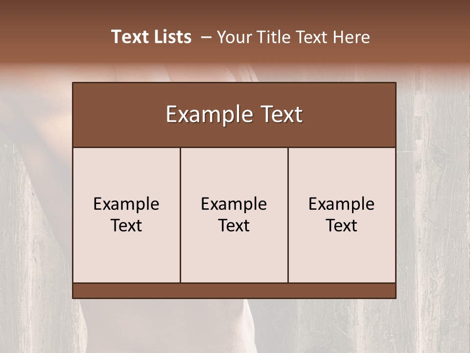 Strength Beauty Old PowerPoint Template