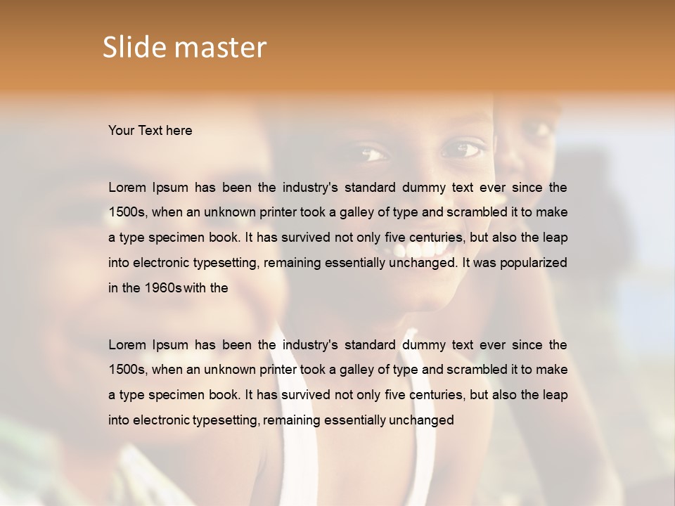 Business Beauty Smile PowerPoint Template