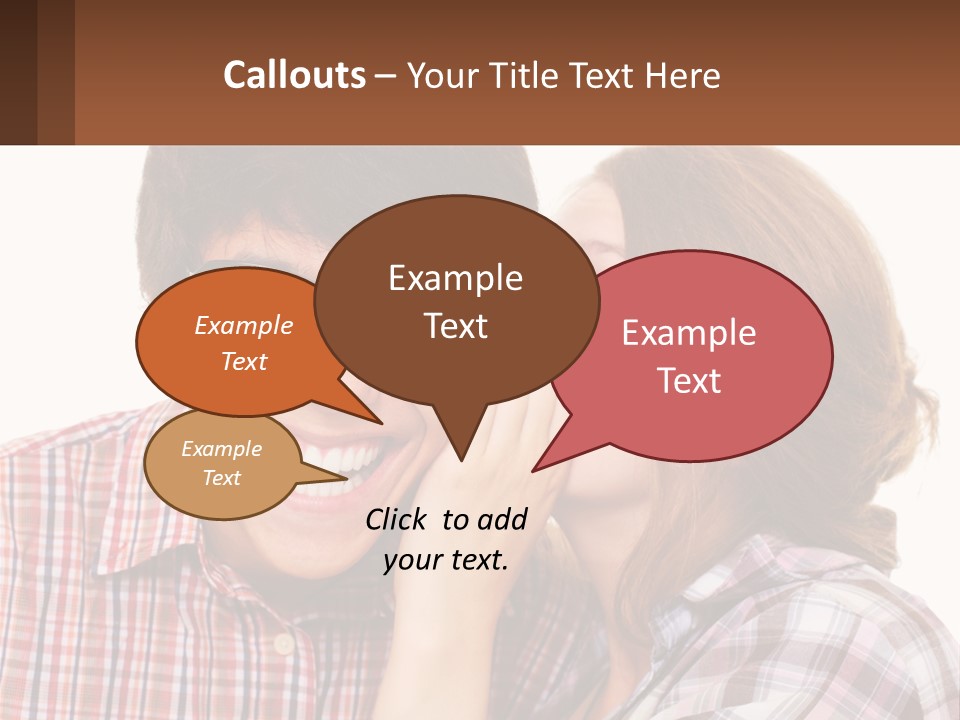 Talk Friendship Communication PowerPoint Template