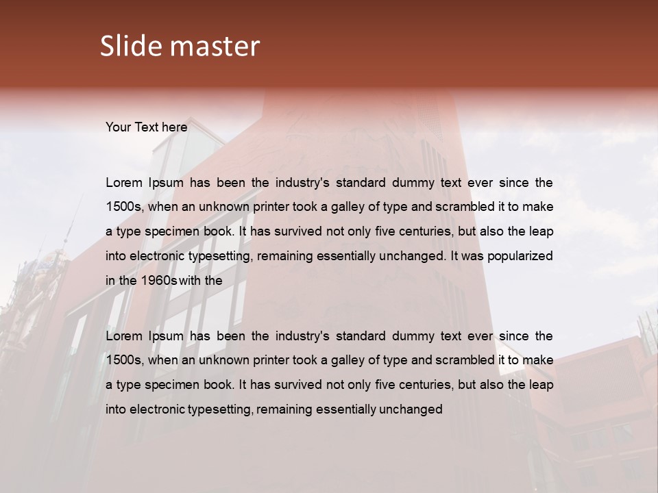 City Floral Mediterranean PowerPoint Template