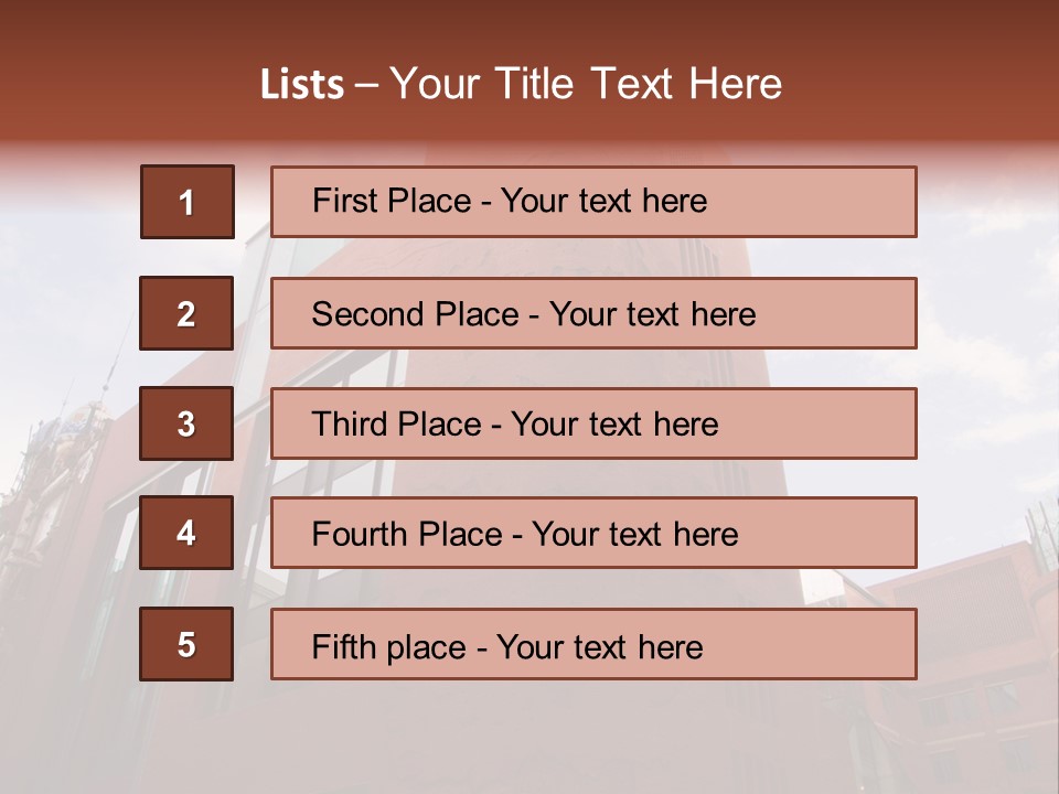 City Floral Mediterranean PowerPoint Template